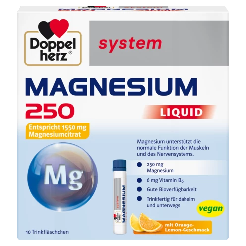 Допелхерц систем Магнезий 250 LIQUID Изглед отпред