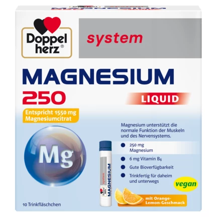 Допелхерц систем Магнезий 250 LIQUID Изглед отпред