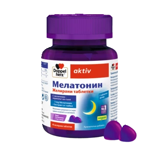 Допелхерц актив Мелатонин Желирани таблетки Изглед отпред