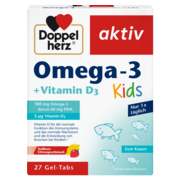 Illustration of the product packaging Допелхерц актив Омега-3 + Витамин D3 за Деца front view