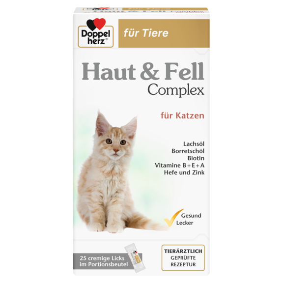Допелхерц® für Tiere Комплекс за кожа и козина за котки